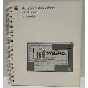 Macintosh System Software User's Guide 1989 Version 6.0.4 Apple Vintage